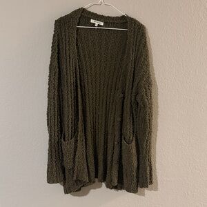 Miracle Olive Green Women's Cardigan